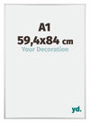 Kent Aluminium Bilderrahmen 59 4x84cm A1 Silber Hochglanz Vorne Messe | Yourdecoration.at