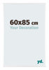 Kent Aluminium Bilderrahmen 60x85cm Weiss Hochglanz Vorne Messe | Yourdecoration.at