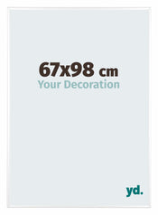 Kent Aluminium Bilderrahmen 67x98cm Weiss Hochglanz Vorne Messe | Yourdecoration.at