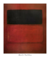 Kunstdruck Mark Rothko Black Over Reds 1957 71x81cm MKR 890 | Yourdecoration.at