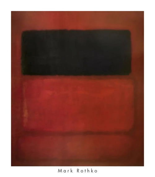 Kunstdruck Mark Rothko Black Over Reds 1957 71x81cm MKR 890 | Yourdecoration.at