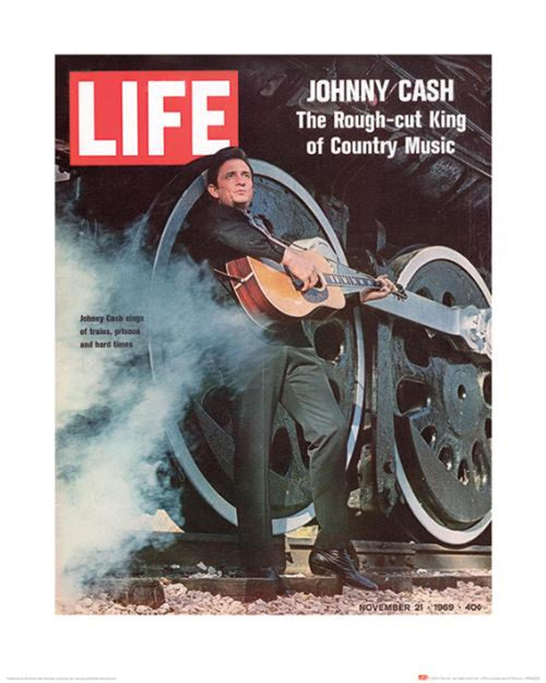 Kunstdruck Time Life Johnny Cash Cover 1969 40x50cm Pyramid PPR43223 | Yourdecoration.at