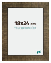 Leeds Holz Bilderrahmen 18x24cm Champagner Geburstet Vorne Messe | Yourdecoration.at