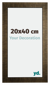 Leeds Holz Bilderrahmen 20x40cm Champagner Geburstet Vorne Messe | Yourdecoration.at