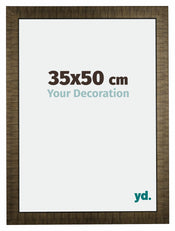 Leeds Holz Bilderrahmen 35x50cm Champagner Geburstet Vorne Messe | Yourdecoration.at