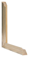 Lincoln Holz Bilderrahmen 20x25cm Silber Querschnitt | Yourdecoration.at