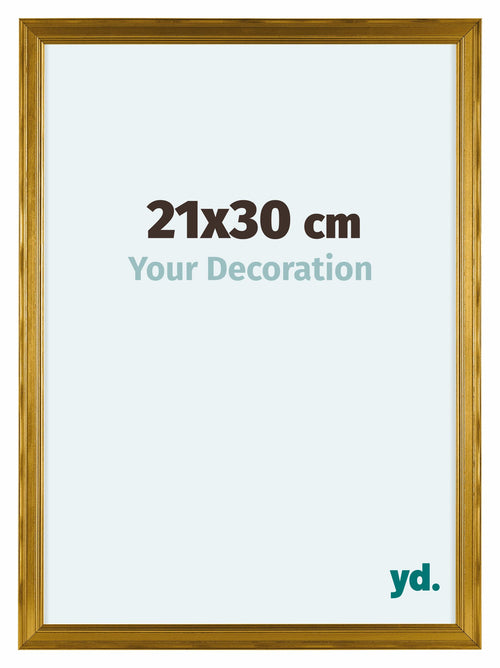 Lincoln Holz Bilderrahmen 21x30cm Gold Vorne Messe | Yourdecoration.at