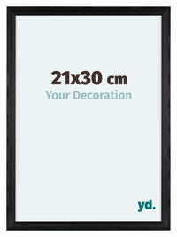 Lincoln Holz Bilderrahmen 21x30cm Schwarz Vorne Messe | Yourdecoration.at