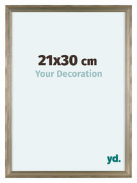Lincoln Holz Bilderrahmen 21x30cm Silber Vorne Messe | Yourdecoration.at