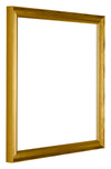 Lincoln Holz Bilderrahmen 25x25cm Gold Vorne Schrag | Yourdecoration.at