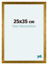 Lincoln Holz Bilderrahmen 25x35cm Gold Vorne Messe | Yourdecoration.at