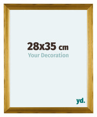 Lincoln Holz Bilderrahmen 28x35cm Gold Vorne Messe | Yourdecoration.at