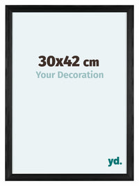 Lincoln Holz Bilderrahmen 30x42cm Schwarz Vorne Messe | Yourdecoration.at