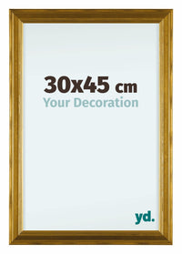 Lincoln Holz Bilderrahmen 30x45cm Gold Vorne Messe | Yourdecoration.at