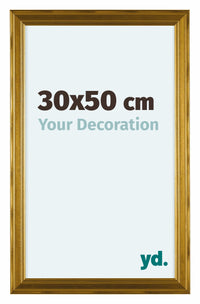 Lincoln Holz Bilderrahmen 30x50cm Gold Vorne Messe | Yourdecoration.at