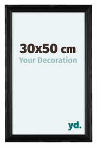 Lincoln Holz Bilderrahmen 30x50cm Schwarz Vorne Messe | Yourdecoration.at