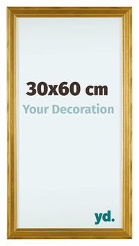 Lincoln Holz Bilderrahmen 30x60cm Gold Vorne Messe | Yourdecoration.at