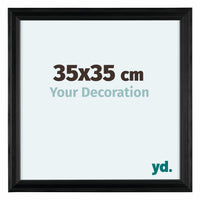 Lincoln Holz Bilderrahmen 35x35cm Schwarz Vorne Messe | Yourdecoration.at