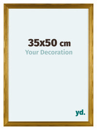 Lincoln Holz Bilderrahmen 35x50cm Gold Vorne Messe | Yourdecoration.at