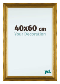 Lincoln Holz Bilderrahmen 40x60cm Gold Vorne Messe | Yourdecoration.at