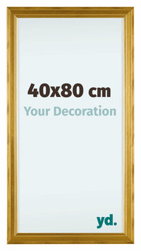 Lincoln Holz Bilderrahmen 40x80cm Gold Vorne Messe | Yourdecoration.at