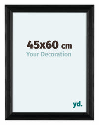 Lincoln Holz Bilderrahmen 45x60cm Schwarz Vorne Messe | Yourdecoration.at