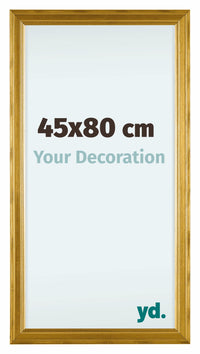 Lincoln Holz Bilderrahmen 45x80cm Gold Vorne Messe | Yourdecoration.at