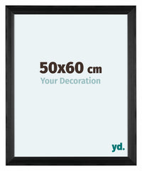 Lincoln Holz Bilderrahmen 50x60cm Schwarz Vorne Messe | Yourdecoration.at
