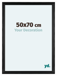 Lincoln Holz Bilderrahmen 50x70cm Schwarz Vorne Messe | Yourdecoration.at