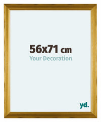 Lincoln Holz Bilderrahmen 56x71cm Gold Vorne Messe | Yourdecoration.at