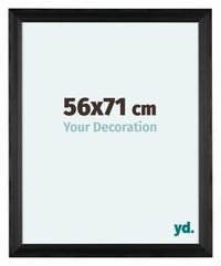Lincoln Holz Bilderrahmen 56x71cm Schwarz Vorne Messe | Yourdecoration.at