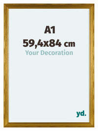 Lincoln Holz Bilderrahmen 59 4x84cm A1 Gold Vorne Messe | Yourdecoration.at