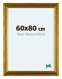 Lincoln Holz Bilderrahmen 60x80cm Gold Vorne Messe | Yourdecoration.at