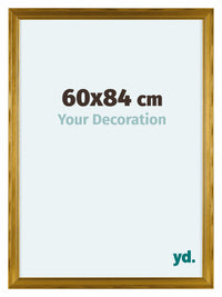 Lincoln Holz Bilderrahmen 60x84cm Gold Vorne Messe | Yourdecoration.at
