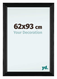 Lincoln Holz Bilderrahmen 62x93cm Schwarz Vorne Messe | Yourdecoration.at