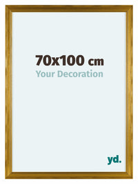 Lincoln Holz Bilderrahmen 70x100cm Gold Vorne Messe | Yourdecoration.at