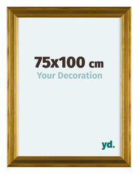 Lincoln Holz Bilderrahmen 75x100cm Gold Vorne Messe | Yourdecoration.at