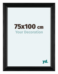 Lincoln Holz Bilderrahmen 75x100cm Schwarz Vorne Messe | Yourdecoration.at