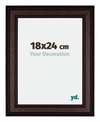 London Holz Bilderrahmen 18x24cm Braun Wenge Vorne Messe | Yourdecoration.at