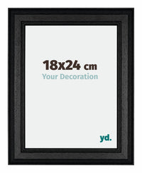 London Holz Bilderrahmen 18x24cm Schwarz Vorne Messe | Yourdecoration.at