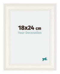 London Holz Bilderrahmen 18x24cm Weiss Vorne Messe | Yourdecoration.at