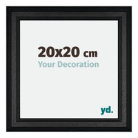 London Holz Bilderrahmen 20x20cm Schwarz Vorne Messe | Yourdecoration.at