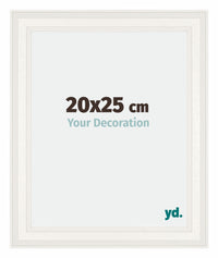 London Holz Bilderrahmen 20x25cm Weiss Vorne Messe | Yourdecoration.at