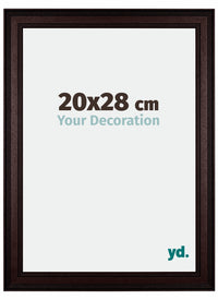 London Holz Bilderrahmen 20x28cm Braun Wenge Vorne Messe | Yourdecoration.at