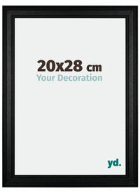 London Holz Bilderrahmen 20x28cm Schwarz Vorne Messe | Yourdecoration.at