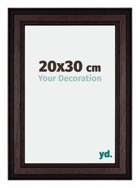 London Holz Bilderrahmen 20x30cm Braun Wenge Vorne Messe | Yourdecoration.at