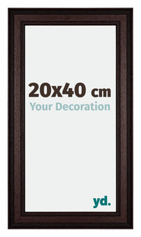 London Holz Bilderrahmen 20x40cm Braun Wenge Vorne Messe | Yourdecoration.at