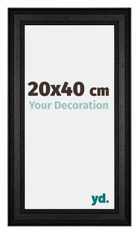 London Holz Bilderrahmen 20x40cm Schwarz Vorne Messe | Yourdecoration.at