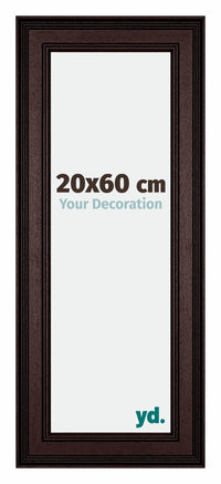 London Holz Bilderrahmen 20x60cm Braun Wenge Vorne Messe | Yourdecoration.at