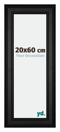 London Holz Bilderrahmen 20x60cm Schwarz Vorne Messe | Yourdecoration.at